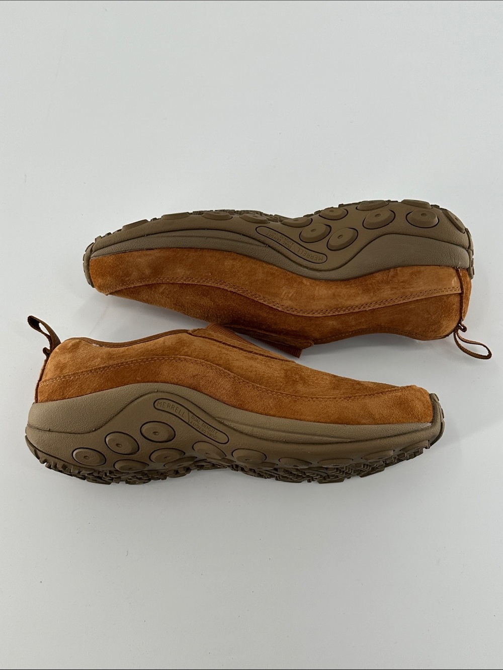 Merrell Women's Suede Slip-On Moccasins in Chestnut Brown - Picture 2 of 5